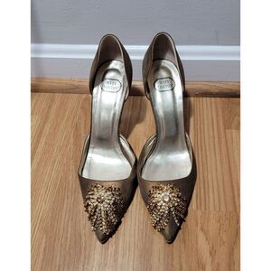 Mary Norton Metallic Embellished Pump 8.5